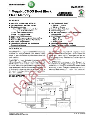 CAT28F001L-12T datasheet  